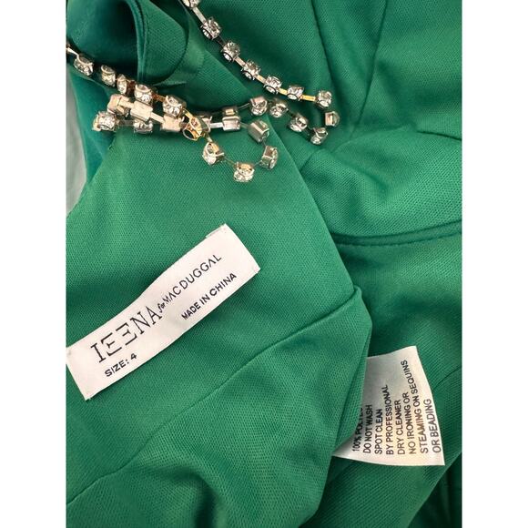 NEW IEENA MAC DUGGAL ~ 12428 Charmeuse Rhinestone Strap Trumpet Gown Size 4 - Picture 5 of 7